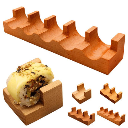Suporte de Sushi Japonês de Madeira em U Rack de Taco Suporte de Prato de Comida Suporte de Bandeja de Servir Sushi Barco de Sushi