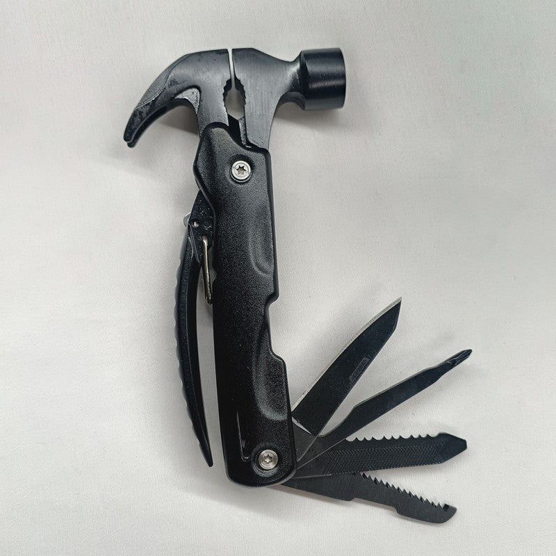 Equipamento essencial para acampamento, presente de Ano Novo, ferramenta multifuncional de martelo 12 em 1 para homens, presente para pai/ele/marido
