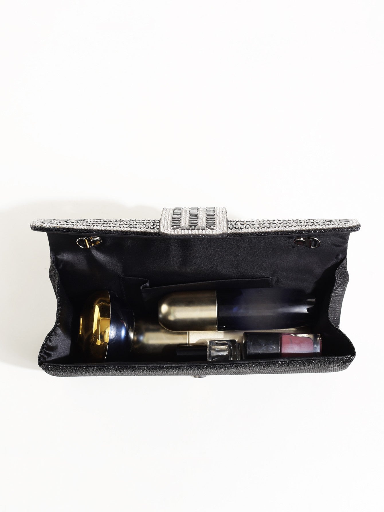 Luxury Glitter Evening Handbag, Rhinestone Evening Bag, Elegant Shiny Banquet Purse