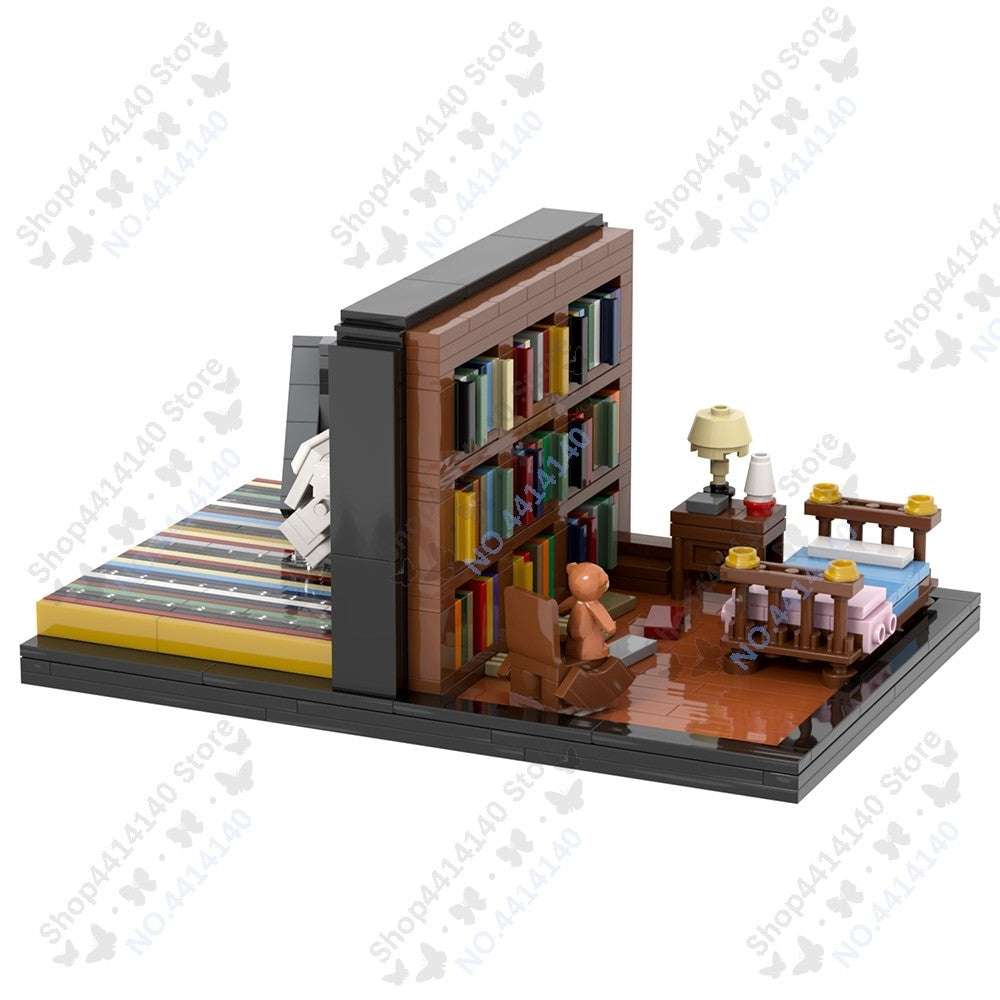 MOOXI Interstellar Scenes Black Hole Space Building Blocks Set Ranger Spacecraft DIY Bricks Adult Model Kids Toys Birthday Gifts