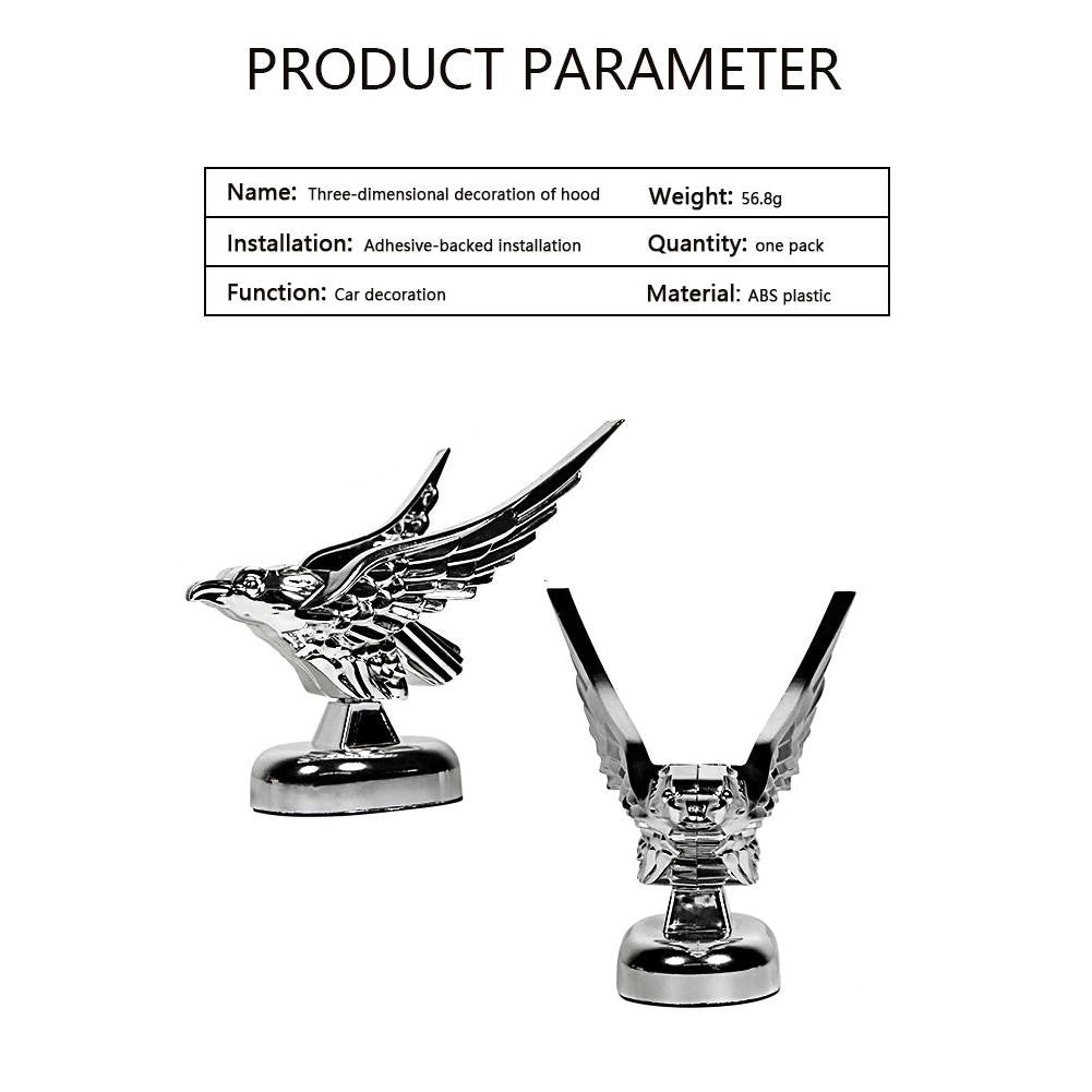 3D Carro Capô Dianteiro Capuz Águia Ornamento Emblema Automotivo Modificação Emblema Cobertura Decoração Acessórios Águia