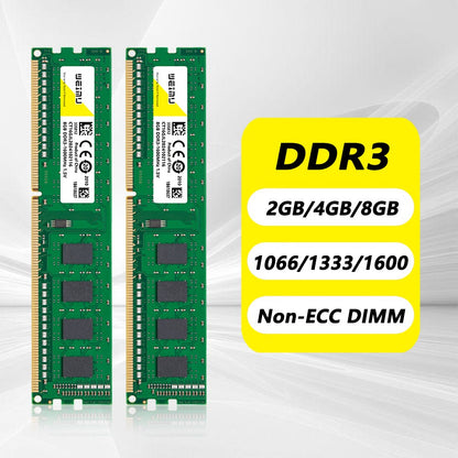 Memória Ram DDR3 4GB 8GB Desktop 1066 1333 1600 1866Mhz PC3 1.5V 8500 10600 12800 240Pinos Non-ECC DIMM Para Intel & AMD