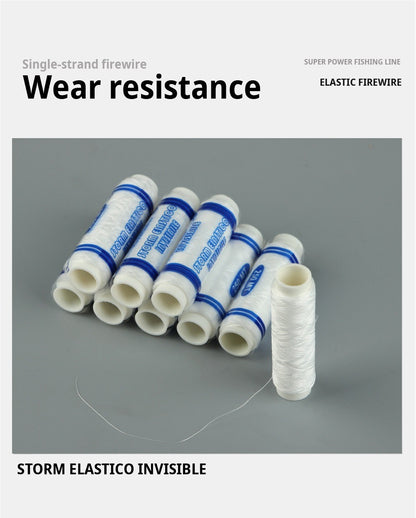 Linha de pesca elástica de alta resistência 0,2 mm 250 m Linha de isca de pesca invisível Fio elástico Linha de pesca Material de pesca