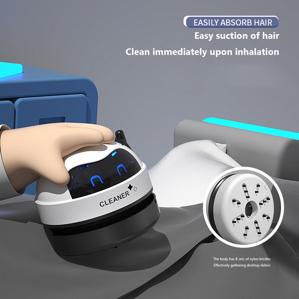 Mini Aspirador de Pó de Mesa Portátil Sem Fio 500mAh USB Recarregável com Bico Removível para Casa Escritório Teclado
