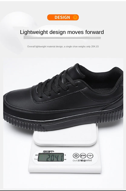 Tênis Masculino Impermeável de Prancha Leve Outono Inverno Tênis Masculino Casual com Cadarço Macio para Esportes e Caminhada