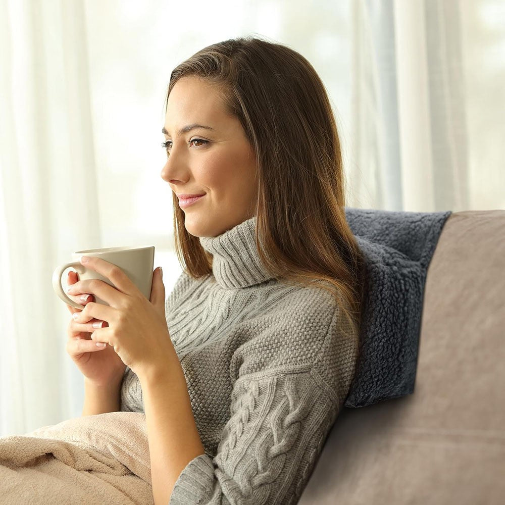 Recliner Pillow Neck Support Adjustable with Storage Pocket Sofa Cervical Spine Support Pillow for Travel and Home Sofa Armchair