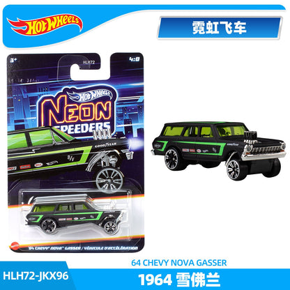 Série Carros Hot Wheels Neon Speed Originais Hlh72 Porsche Volvo Dodge Volkswagen Veículos Die-Cast Modelos Carros Brinquedos Coleção Presentes