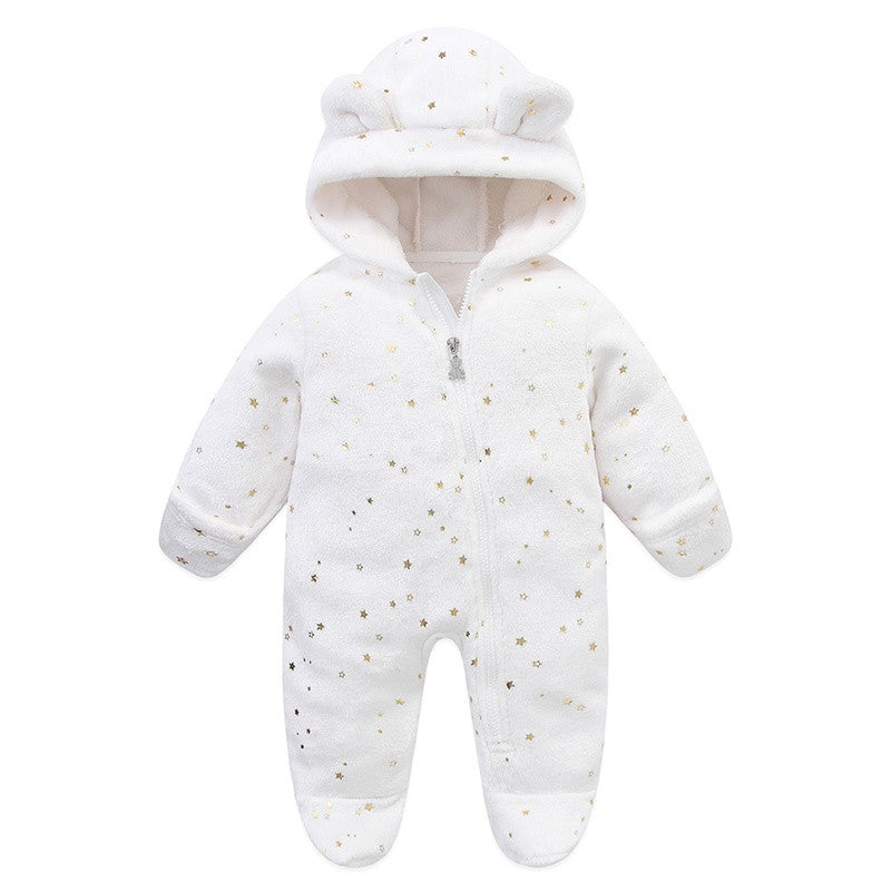 Newborn Baby Clothes Flannel Autumn Winter Baby Boys Girls Rompers Cartoon Newborn Bodysuit Soft Warm Jumpsuit for Babies 0-12M