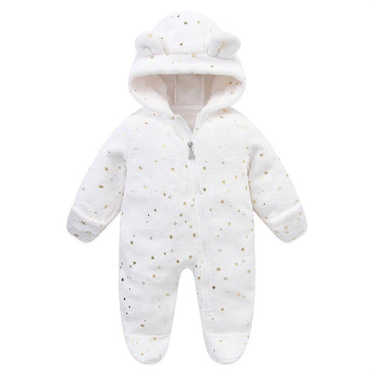 Newborn Baby Clothes Flannel Autumn Winter Baby Boys Girls Rompers Cartoon Newborn Bodysuit Soft Warm Jumpsuit for Babies 0-12M