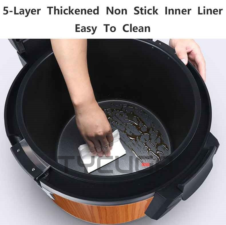 Panela Elétrica de Aquecimento de Arroz Panela de Capacidade Grande Recipiente de Alimentos com Isolamento Térmico Forro Interno Antiaderente Eletrodomésticos de Cozinha 19L/32L