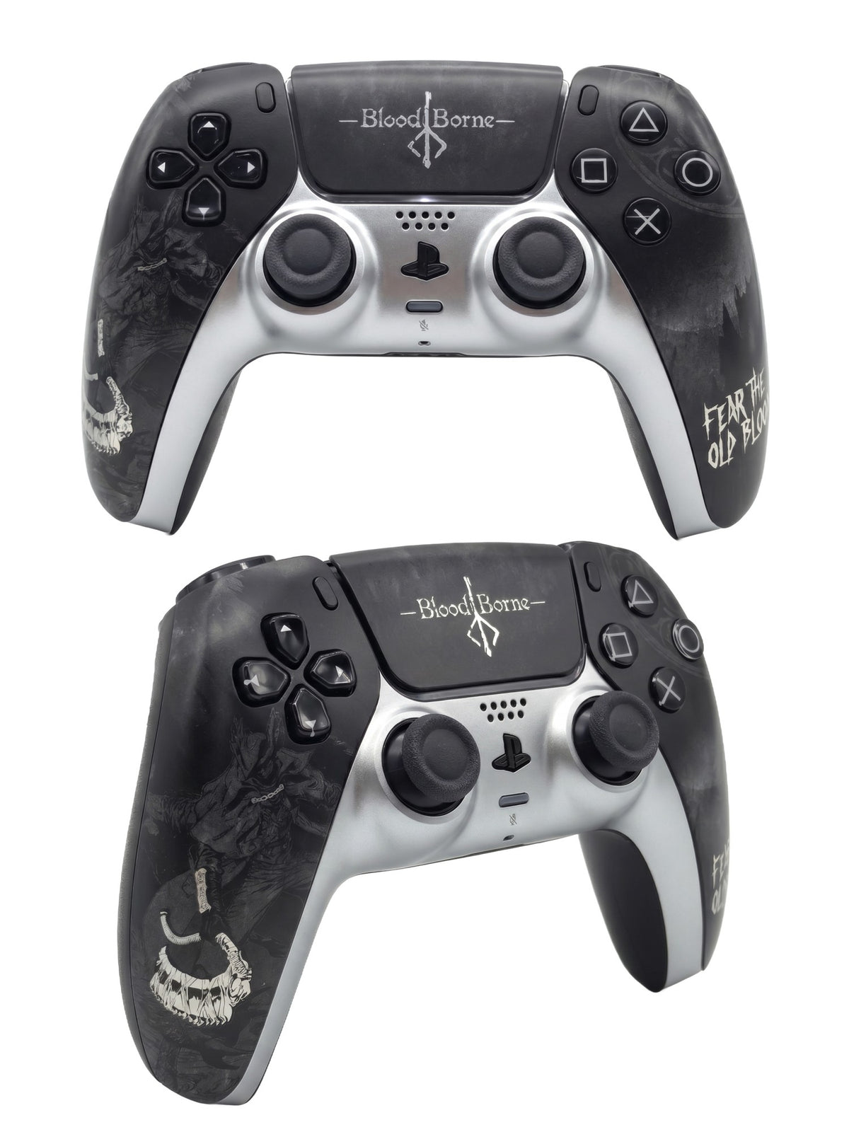 For PS5 Controller Shell, Old Hunter Custom Faceplate Cover with Touchpad for DualSense, Replacement for BDM-010 To050