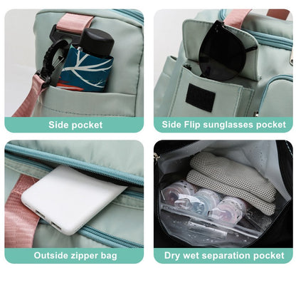 Womne's Travel Bags Handbags Gym Shoulder Bags Oxford Fitness Camping Trekking Bags Hiking Waterproof Outdoor Crossbody Bag