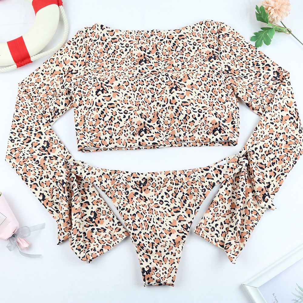 Sexy Two Pieces Bikinis 2026 Swimsuit For Women Leopard Swimwear Brazilian Bikini Set Biquini Female Sport Swimuits Beachwear