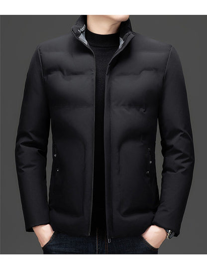 Top Grade ??????Men's Stand Collar Parka Jacket Windbreaker Coats Bubble Puffer Outerwear for Young Adults?????????????????