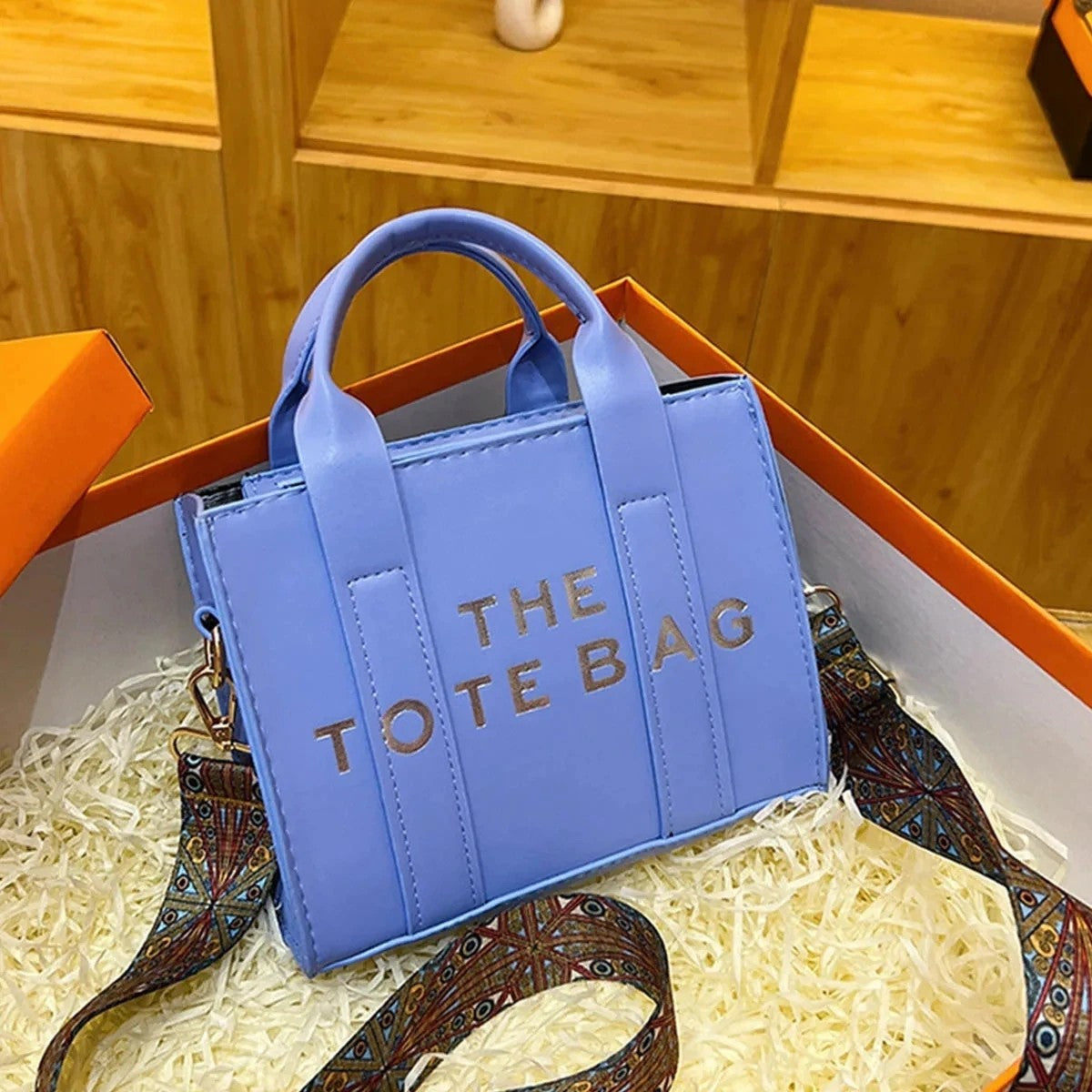 New printed letter tote bag, niche design handbag, European and American fashion crossbody bag, retro shoulder bag