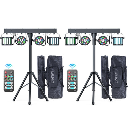 U`King 2Pcs/Set 60W RGBW LED Par Lights Combination Bracket Light DMX512 Stage Light For DJ Disco Concert Wedding Birthday Party