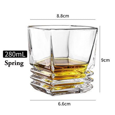 1 Copo de Uísque, Copos Tumbler para Whisky On the Rocks, Vidraria para Coquetéis, Scotch, Bourbon, Gin, Vodca, Conhaque