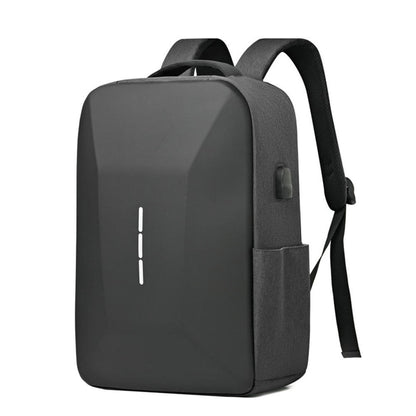 Mochila Masculina Casual Portátil Grande Capacidade com Zíper, Senha Segura, Impermeável, Porta USB para Carregamento e Compartimento para Laptop