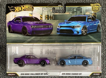 Hot Wheels Premium Car Culture 2 Packs Mitsubishi Subaru Dodge Porsche 1:64 Diecast Alloy Classic Performance Car Collectible