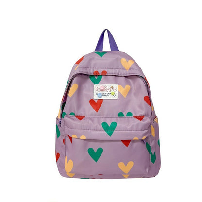 Fashionable Sweet Love Print Children's Schoolbag Boys and Girls Backpack Suitable for Preschool Children's Gifts