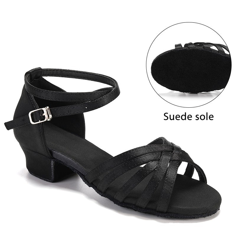 Girls Dance Shoes Kids Child Girl's Ballroom Latin Dance Shoes for Women Modern Jazz Dancing Shoes Training Shoes Salsa Sandals