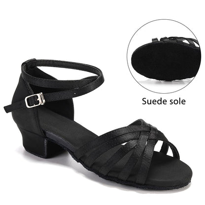 Girls Dance Shoes Kids Child Girl's Ballroom Latin Dance Shoes for Women Modern Jazz Dancing Shoes Training Shoes Salsa Sandals