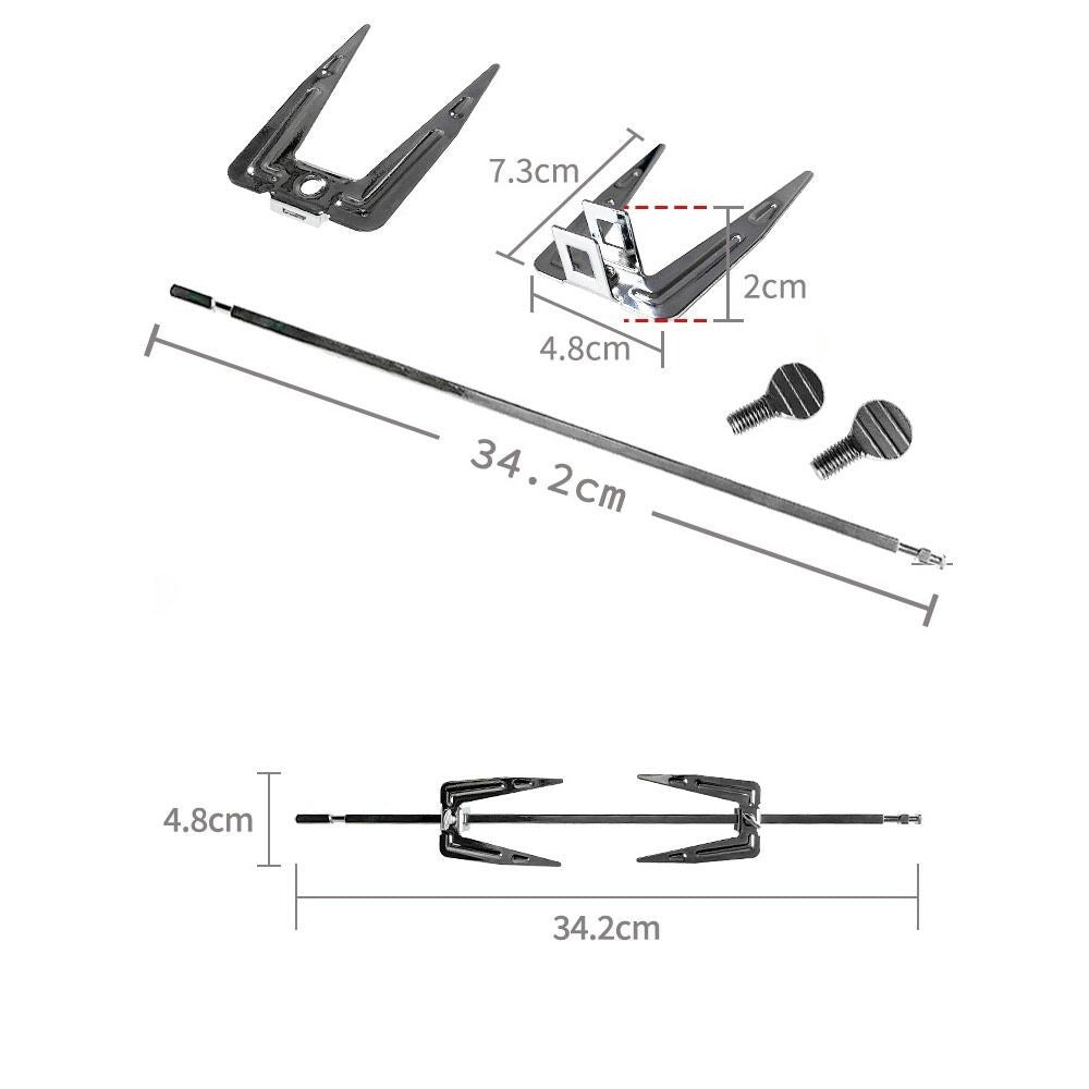 Chicken Roasting Rack Barbecue Rotisserie Spit Oven Air Fryer Fork Rotating
