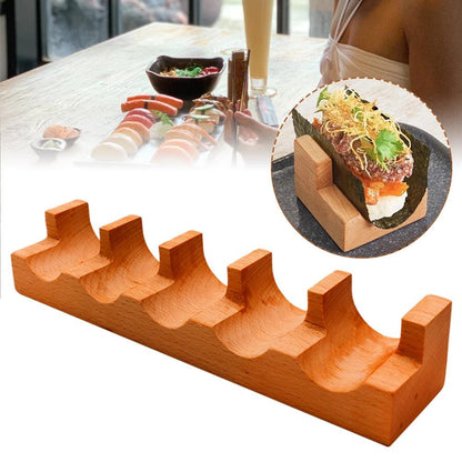 Suporte de Sushi Japonês de Madeira em U Rack de Taco Suporte de Prato de Comida Suporte de Bandeja de Servir Sushi Barco de Sushi