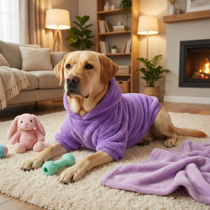 Roupas de Inverno para Cães, Moletom Quente de Lã para Cães de Porte Médio e Grande, Casaco Macio de Pelúcia para Cães, Roupas para Labrador Golden Retriever