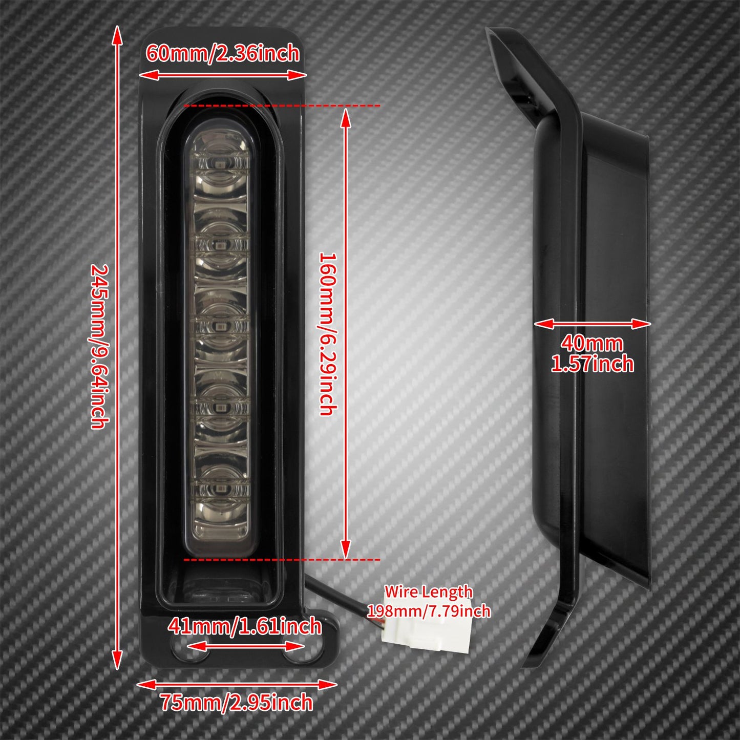 Luzes LED do Para-lama Traseiro de Motocicleta Para Harley Touring Road King Electra Glide FLHR 2014-2023 Lâmpada Lateral de Freio e Seta