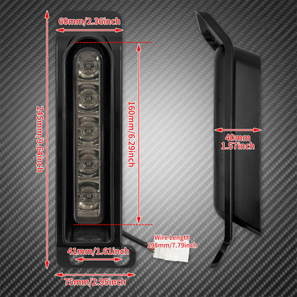 Luzes LED do Para-lama Traseiro de Motocicleta Para Harley Touring Road King Electra Glide FLHR 2014-2023 Lâmpada Lateral de Freio e Seta
