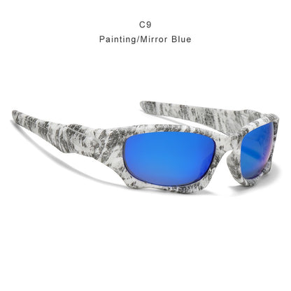 KDEAM Óculos de Sol Polarizados para Esportes ao Ar Livre Masculino Armação Curva Lente Resistente a Estresse Óculos de Sol Feminino KD0623