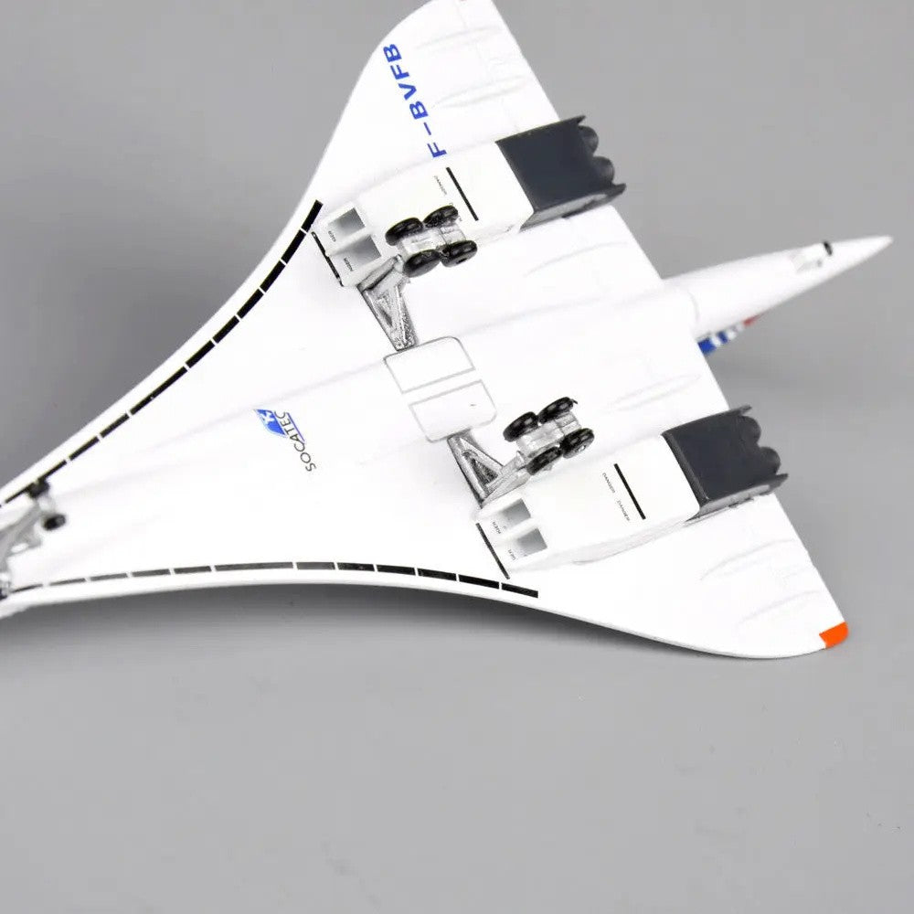 Aviões na Escala 1:400 França 1976-2003 Miniaturas de Aeronaves de Metal Fundido Brancas de Presente Brinquedos de Avião