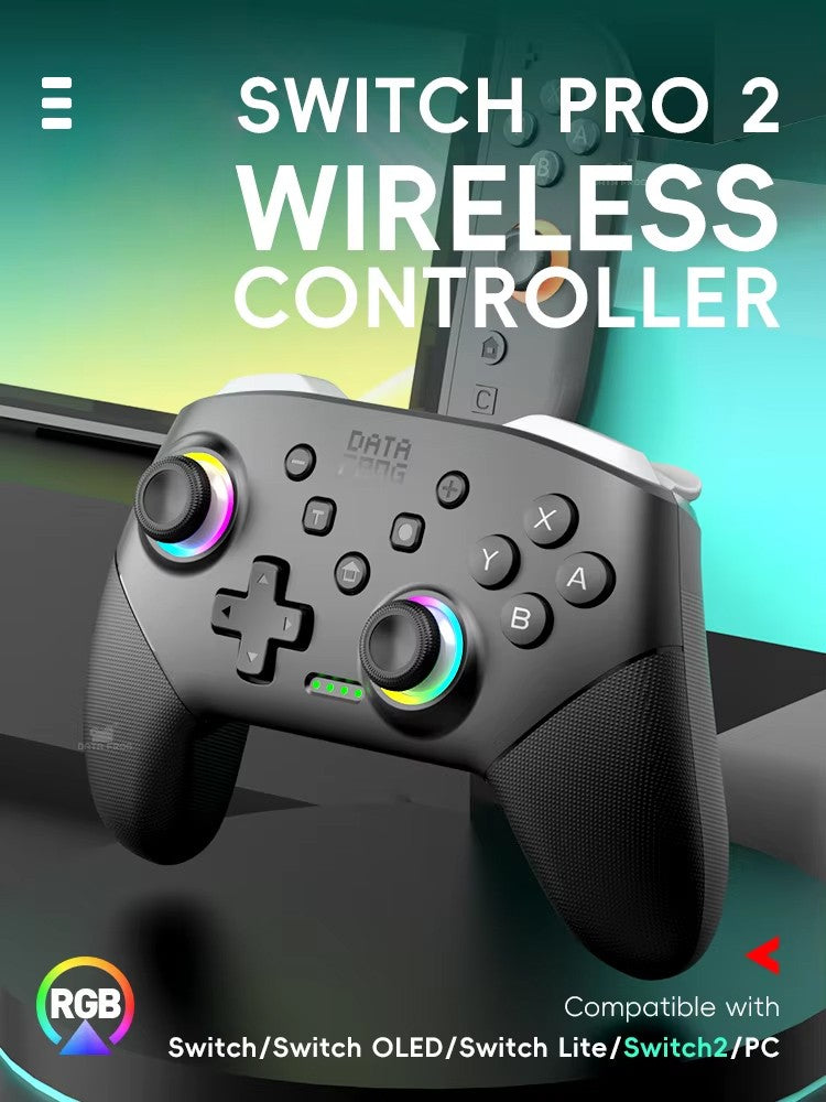 DATA FROG Wireless Pro Gamepad With HD Vibration Ergonomic Grip For Switch 2 Switch Lite Switch OLED Console Gaming Accessories