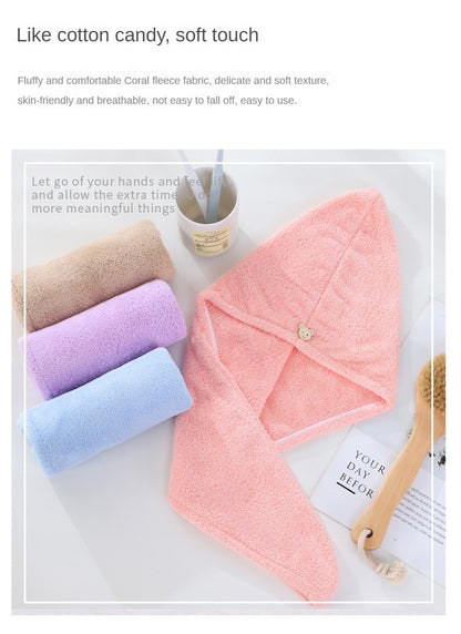 Dry Hair Cap Sports Towel Fiber Super Fine Adult Bath Towel Towels Bathroom Soft Turban for Hair Drying Miss Serviettes Face Wet