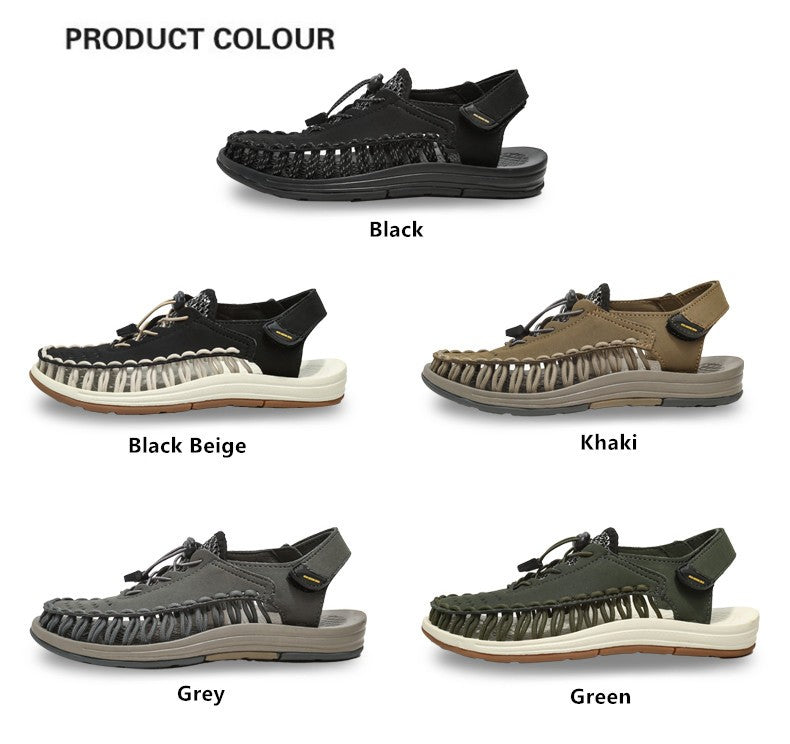 Summer New Sandals Fashion Handmade Weaving Casual Men Sandals Brand Designer Outdoor Walking Men's Shoes Summer Beach Shoes