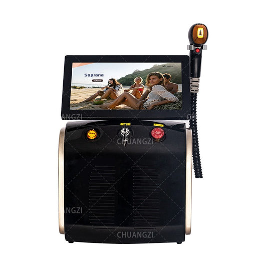 Ice Painless Diode Laser Hair Removal Machine 3 Wavelength 755nm 808nm 1064nm Epilation Definitive Suitable For All Skin Tones