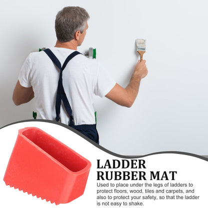 4 Peças de Almofada Antiderrapante para Pés para Escadas de Andaime com Tampa de Borracha, Ferramentas de Construção, Capas para Pernas de Escada, Almofadas para Escadas Retráteis
