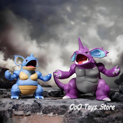 Anime Pokémon Figura Nidoqueen E Nidoking Bonecos De Ação Brinquedos De Modelo De Coleção De PVC Para Presentes Infantis 2-6cm