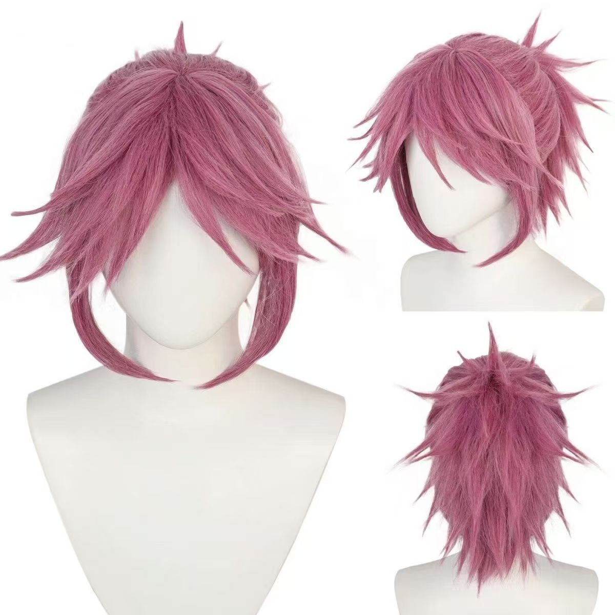 Machi Komacine Cosplay Costume Pink Wig Halloween Carnival Costumes for Women Anime Cosplay Outfits Dress