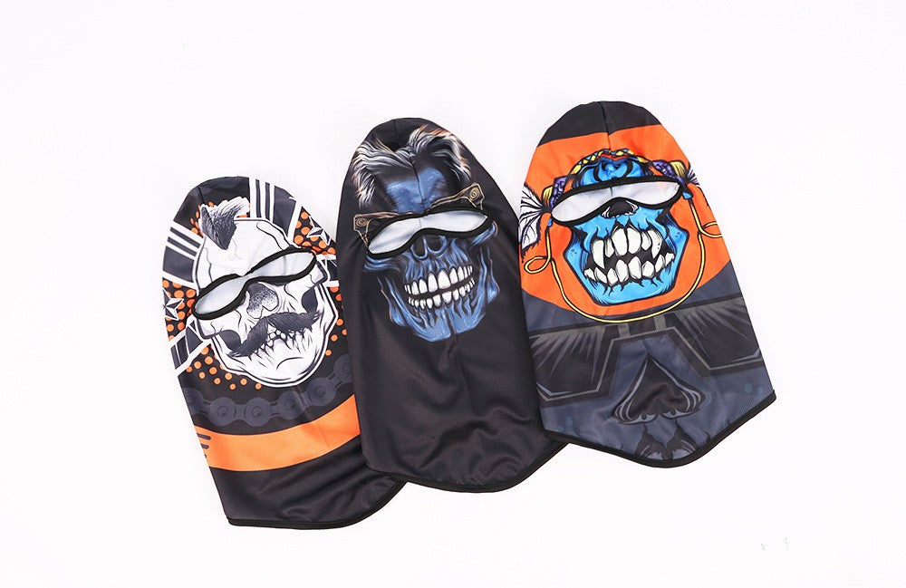 Quick-Dry Skull Face Mask - Breathable Sun Protection for Cycling & Outdoor Sports