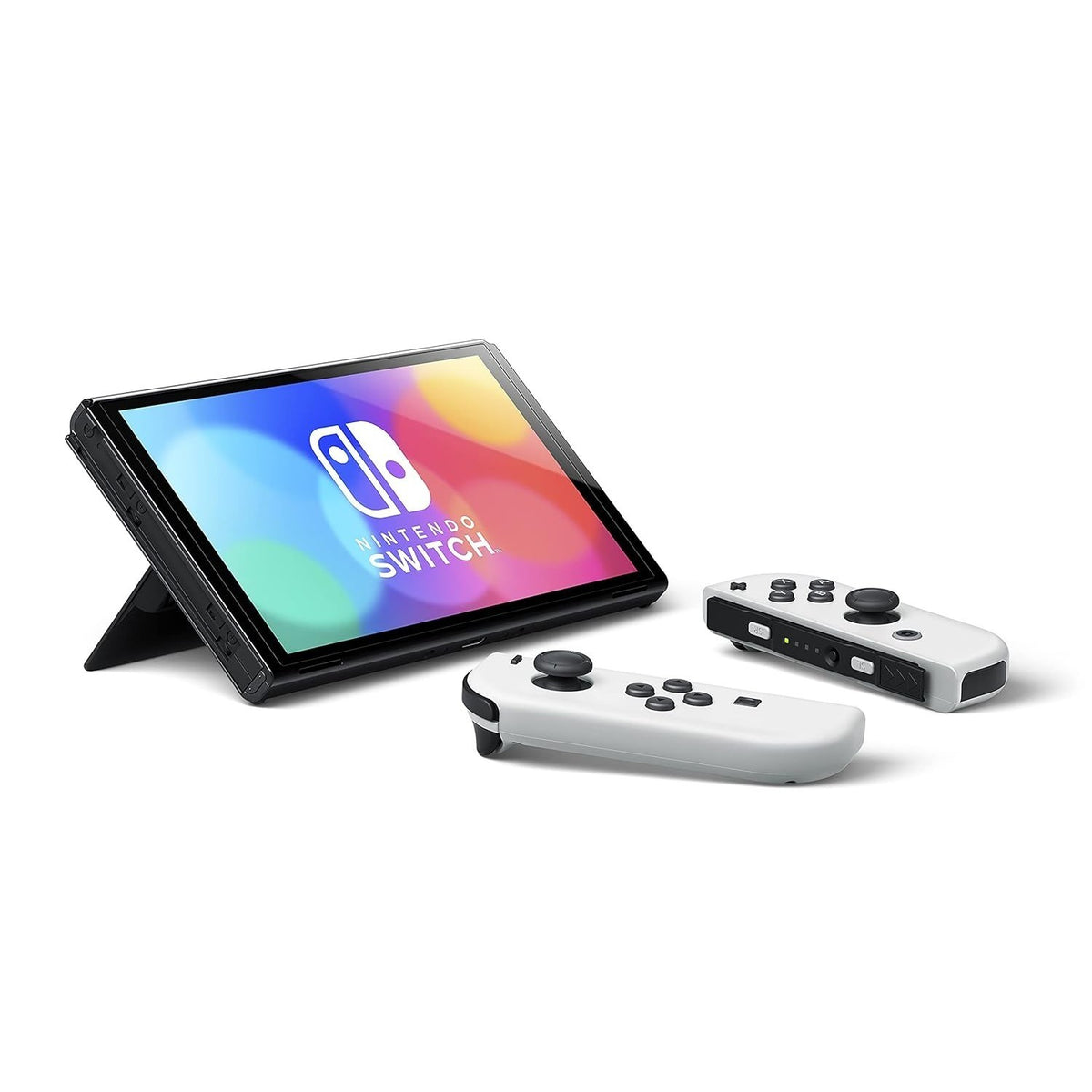 Gaming Console - Nintendo Switch OLED with White and Black Joy-Con