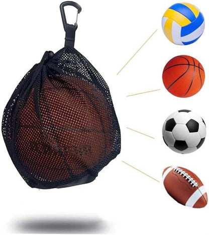 Mochila Portátil com Cordão, Bolsas Pequenas de Bolas para Pendurar, Bolsas de Armazenamento de Futebol, Vôlei, Basquete, Saco de Malha para Brinquedos de Jogo