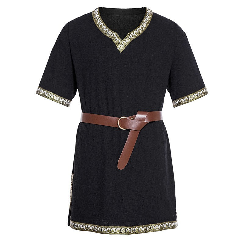Knight Cosplay Medieval Costume Tunic Halloween Costumes for Men Adult Viking Pirate Disguise Fancy Clothing Carnival Shirts