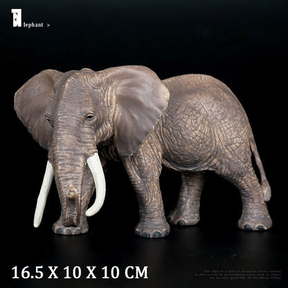 Simulation Wild Animal Elephant Lion Graffe Brown Bear Action Figures Wildlife Sika Deer Hippo Zebra Crocodile Figurines Kid Toy