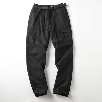 Calças Masculinas de Caminhada ao Ar Livre em Fleece Engrossado Corta-Vento Impermeável Soft Shell Reta Calças de Trabalho Resistentes ao Frio e Quentes
