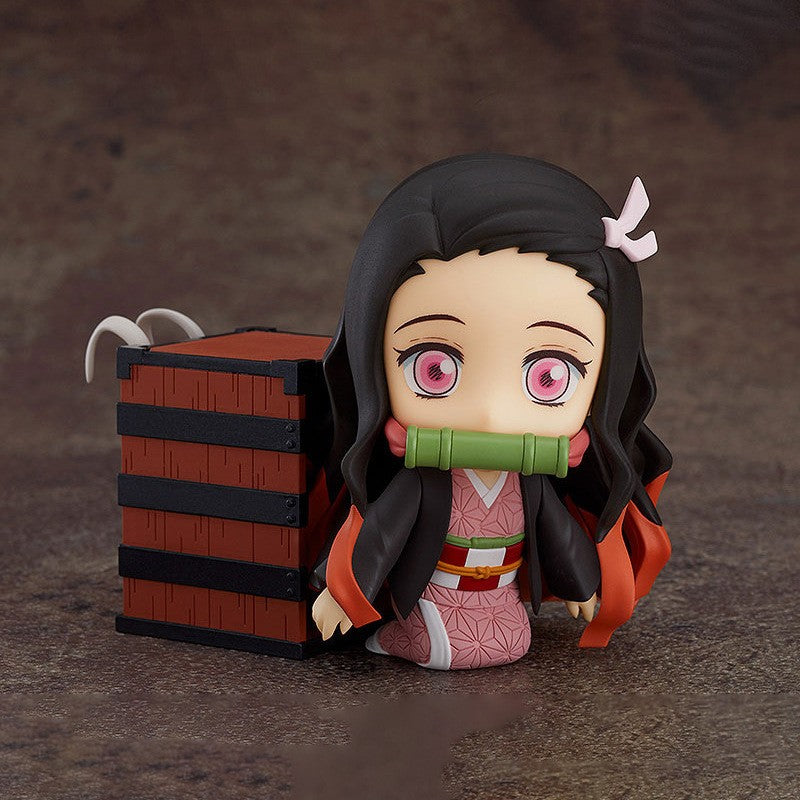 6 tipos de bonecos de ação Demon Slayer Kamado Nezuko Tanjirou Agatsuma Zenitsu Hashibira Inosuke Tomioka Giyuu Kochou Rengoku