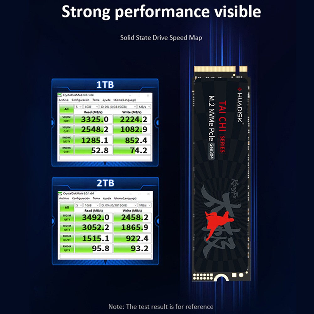 SSD NVMe M2 HUADISK 256GB 512GB 1TB 2TB Disco Rígido Interno M.2 PCIe 3.0 2280 Com Cache para Desktop Laptop X79 X99