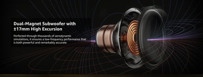 Sistema de Som Surround 7.1.4 ULTIMEA Barra de Som para TV com Dolby Atmos e Controle por APP, Alto-falante Bluetooth Doméstico com Subwoofer Sem Fio de 10"