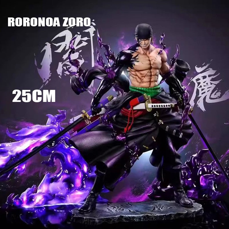Em estoque 25cm Anime One Piece Zoro Figuras Pintura do Céu Roronoa Zoro Action Figures PVC Modelo Coleção Brinquedos Presentes de Aniversário